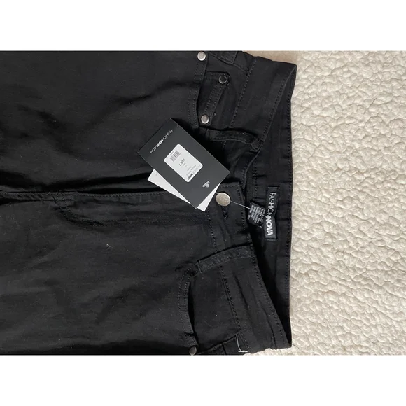NWT Women's Fashion Nova Black Kabul’s Skinny Jeans Size 7 - Picture 2 of 6